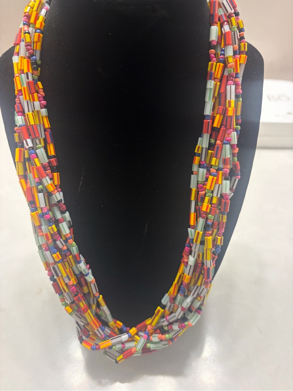 Multi-Color Beaded Multi-Strand Necklace - Women Jewelry
